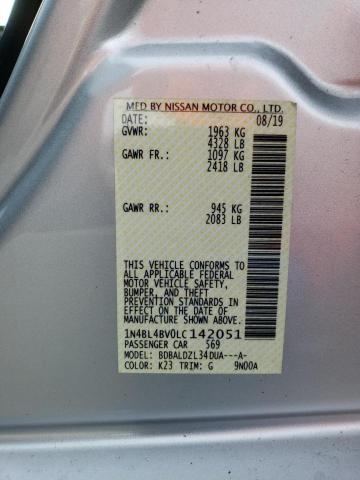 2020 NISSAN ALTIMA S - 1N4BL4BV0LC142051