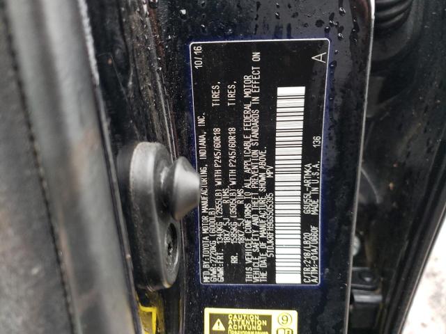 2016 TOYOTA HIGHLANDER 5TDJKRFH9GS505395