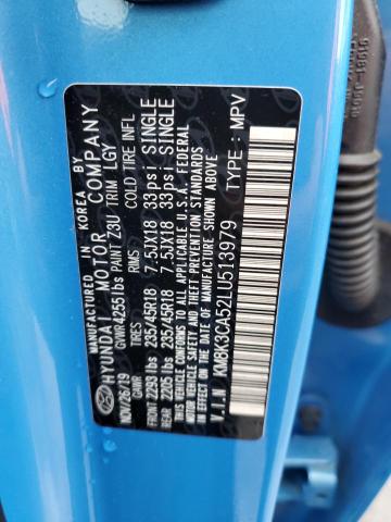 2020 HYUNDAI KONA LIMIT - KM8K3CA52LU513979