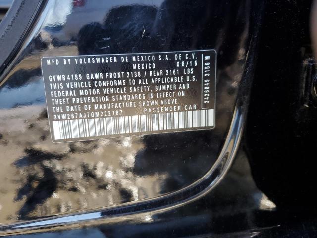 2016 VOLKSWAGEN JETTA S - 3VW267AJ7GM222787