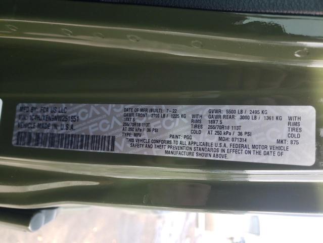 1C4HJXEN9NW251651 Jeep Wrangler Unlimited Sahara