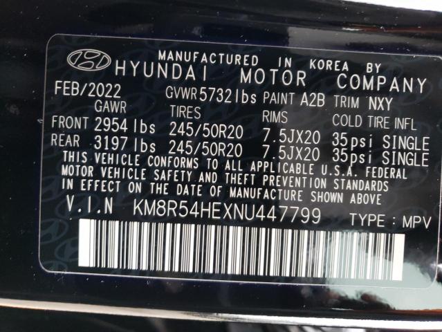 2022 HYUNDAI PALISADE L - KM8R54HEXNU447799