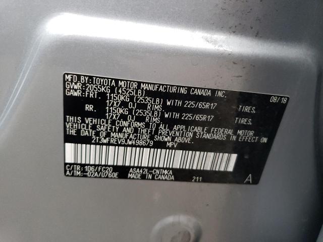 2018 TOYOTA RAV4 ADVEN 2T3WFREV9JW498679