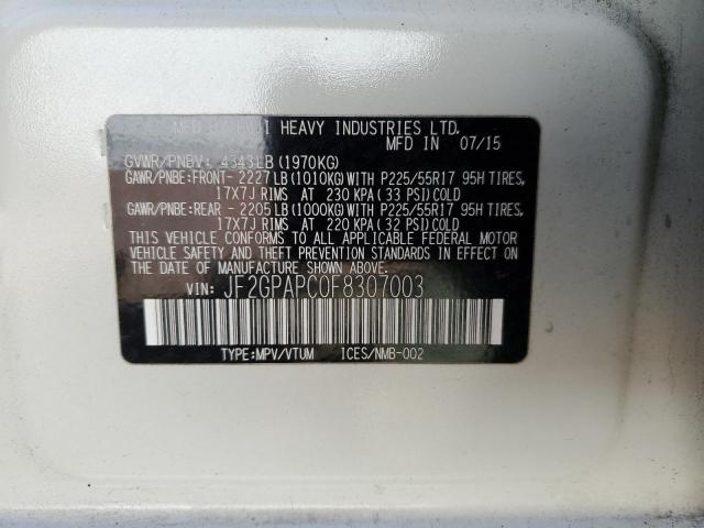 2015 SUBARU XV CROSSTR JF2GPAPC0F8307003