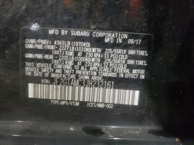 JF2GTAMC3JH232161 Subaru Crosstrek Limited
