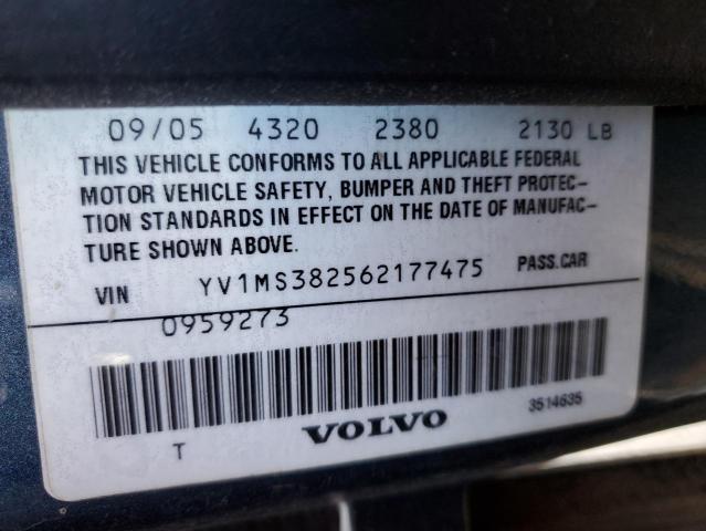 YV1MS382562177475 Volvo S40