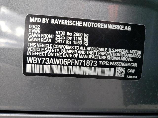 2023 BMW I4 EDRIVE4 WBY73AW06PFN71873