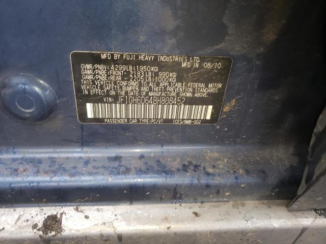 JF1GH6D64BH808452 Subaru Impreza Outback Sport