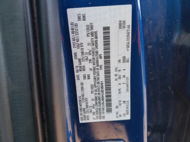 2017 FORD ESCAPE TIT - 1FMCU9J90HUB38091
