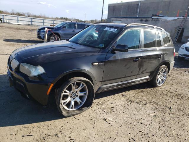 Salvage cars for sale from Copart Fredericksburg, VA: 2008 BMW X3 3.0SI
