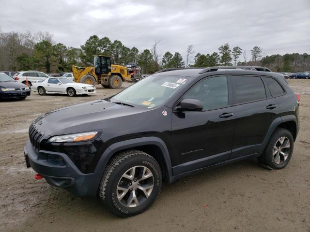 Salvage cars for sale at Hampton, VA auction: 2014 Jeep Cherokee Trailhawk