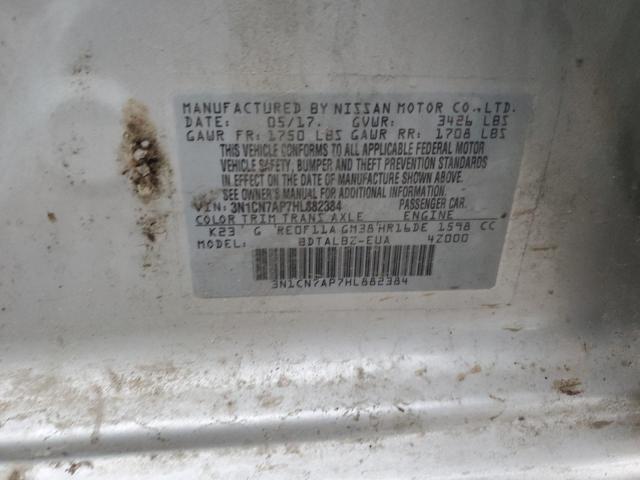 3N1CN7AP7HL882384 Nissan VERSA S