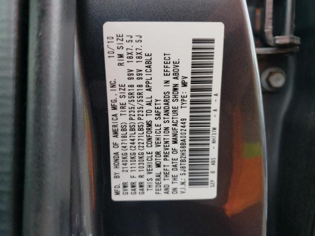 5J8TB2H58BA002449 Acura Rdx Technology