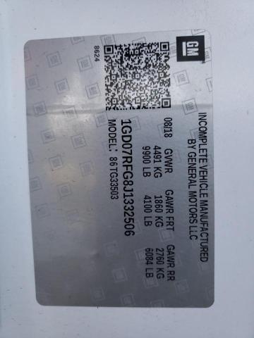 2018 GMC SAVANA CUT 1GD07RFG8J1332506