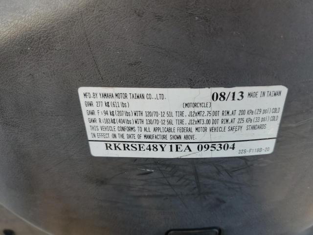 2014 YAMAHA YW125 RKRSE48Y1EA095304