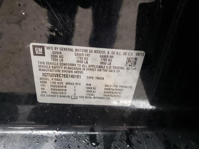 3GTU2VEC7EG149181 GMC Sierra K1500 Slt