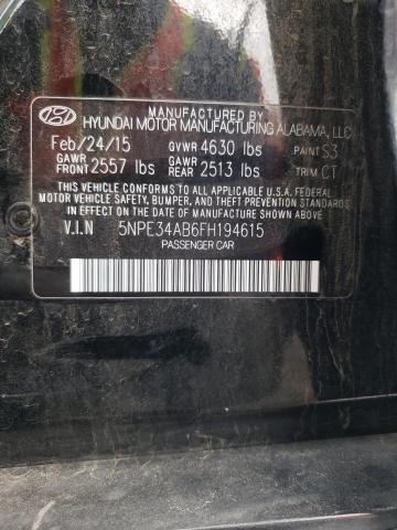 2015 HYUNDAI SONATA SPO - 5NPE34AB6FH194615