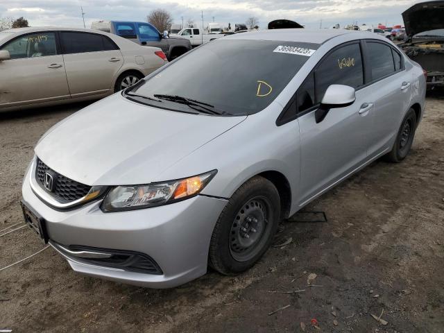 Salvage cars for sale from Copart Bakersfield, CA: 2013 Honda Civic LX