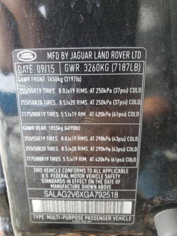 SALAG2V6XGA792518 Land Rover LR4