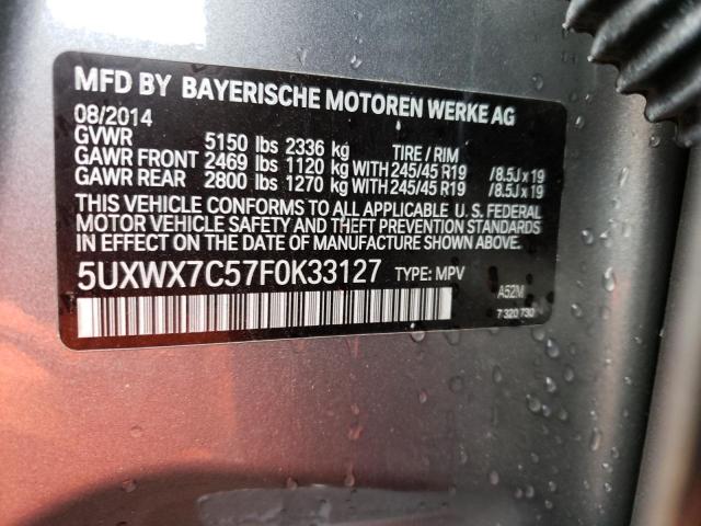 5UXWX7C57F0K33127 BMW X3 Xdrive35i