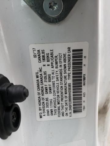 2017 HONDA CIVIC TOUR - 2HGFC3B99HH359385