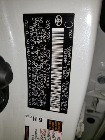 2020 TOYOTA PRIUS L - JTDKARFU7L3113032