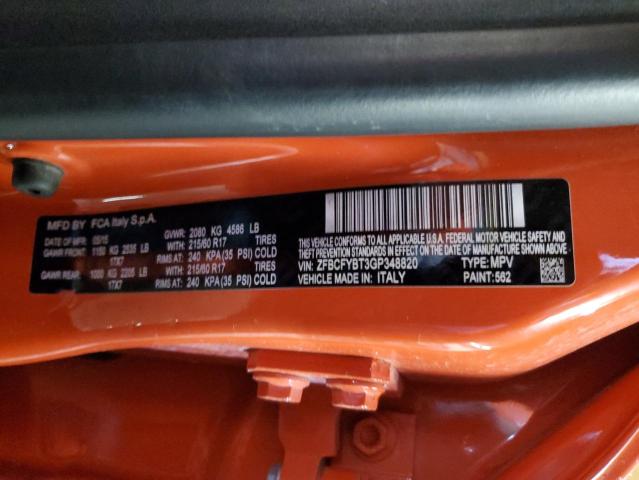 ZFBCFYBT3GP348820 Fiat 500