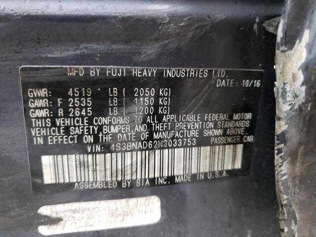 4S3BNAD62H3033753 Subaru Legacy 2.5i Premium