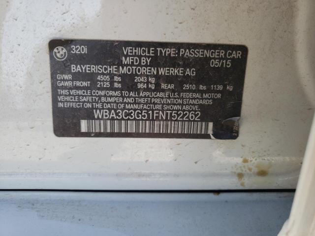 2015 BMW 320 I XDRI - WBA3C3G51FNT52262