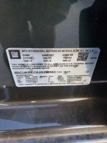 2018 CHEVROLET SILVERADO 3GCUKREC0JG443605