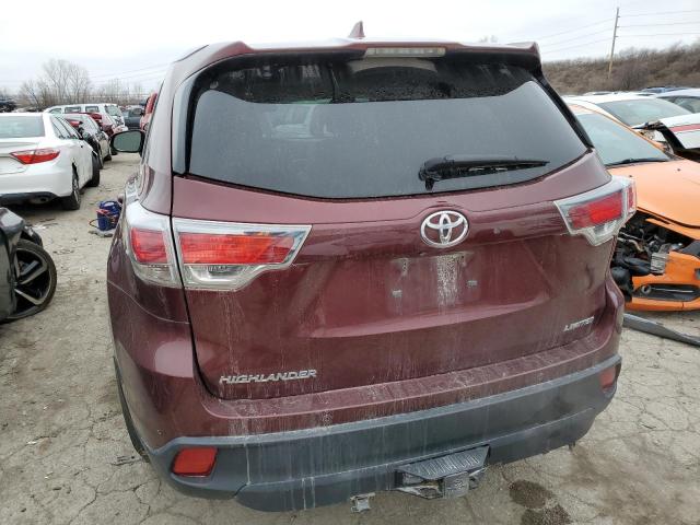 VIN 5TDYKRFH4ES021663 2014 Toyota Highlander, Limited no.6