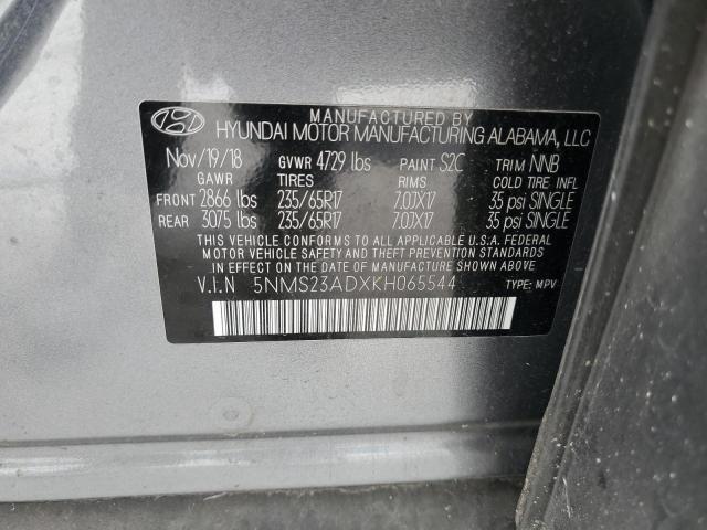 2019 HYUNDAI SANTA FE S - 5NMS23ADXKH065544