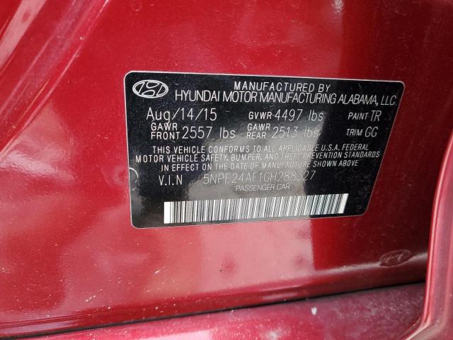 2016 HYUNDAI SONATA SE 5NPE24AF1GH288327