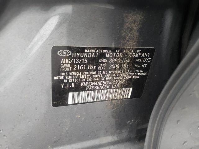 2016 HYUNDAI ELANTRA SE - KMHDH4AE5GU629098
