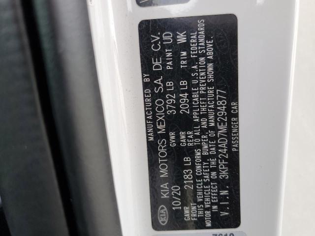 3KPF24AD7ME294877 KIA FORTE FE