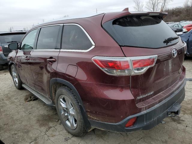 VIN 5TDYKRFH4ES021663 2014 Toyota Highlander, Limited no.2