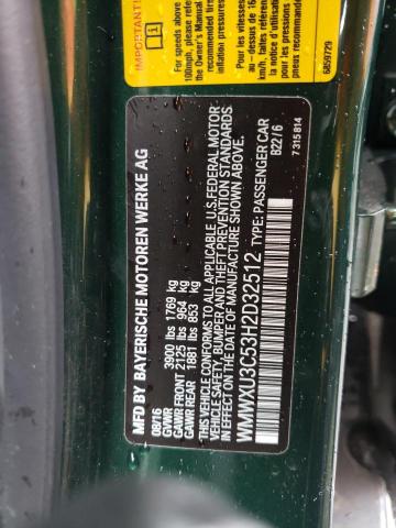 WMWXU3C53H2D32512 Mini COOPER S