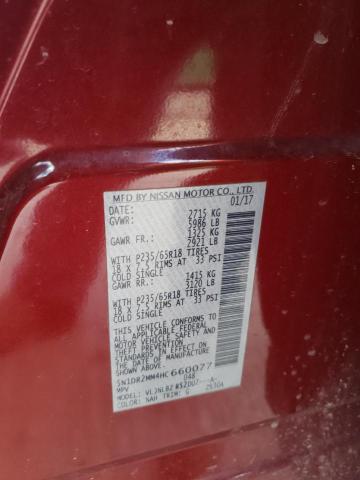 2017 NISSAN PATHFINDER 5N1DR2MM4HC660077