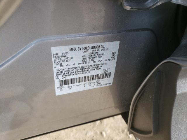2022 FORD EDGE TITAN 2FMPK4K93NBA56012