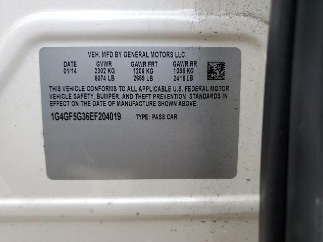 1G4GF5G36EF204019 Buick Lacrosse Touring