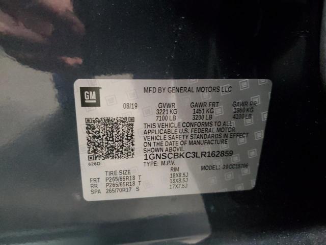 2020 CHEVROLET TAHOE C150 - 1GNSCBKC3LR162859