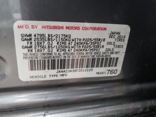 2015 MITSUBISHI OUTLANDER JA4AZ3A38FZ012125