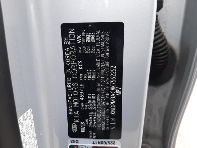KNDPM3AC8K7562252 KIA Sportage Lx