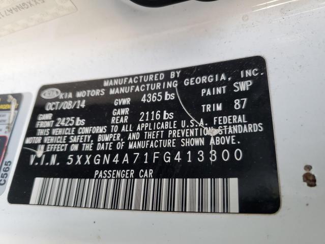 5XXGN4A71FG413300 KIA OPTIMA EX