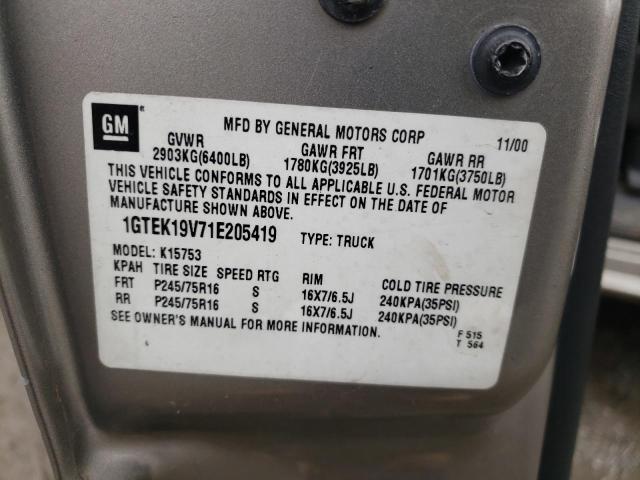 1GTEK19V71E205419 GMC New Sierra K1500