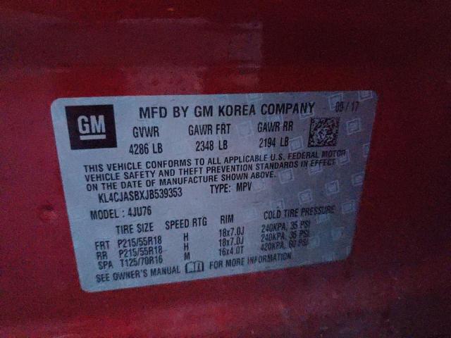 KL4CJASBXJB539353 Buick Encore Preferred
