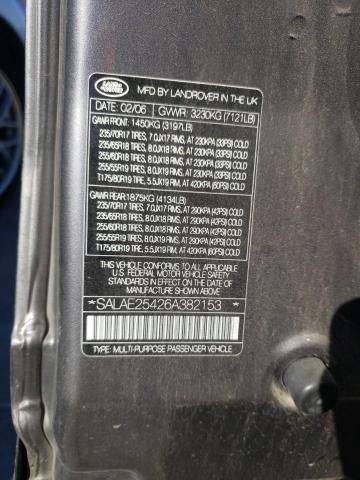 SALAE25426A382153 Land Rover LR3 SE