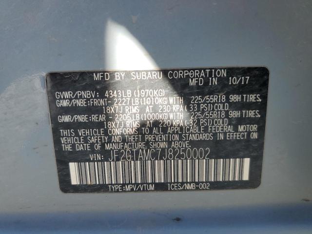 JF2GTAMC7J8250002 Subaru Crosstrek