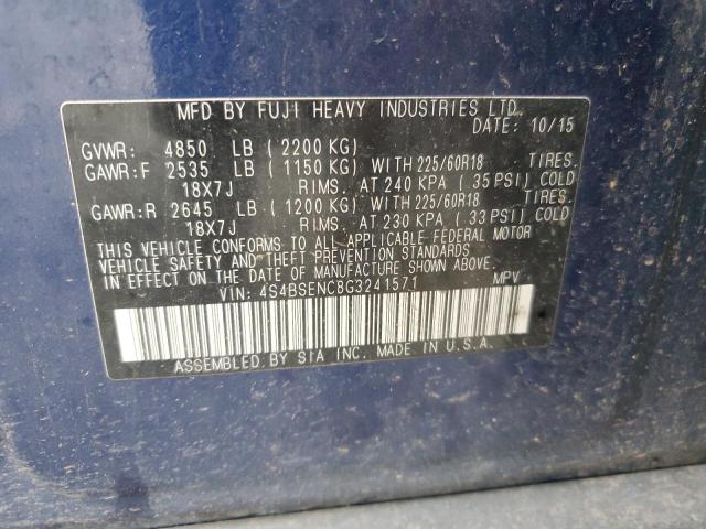 4S4BSENC8G3241571 Subaru Outback 3.6r Limited