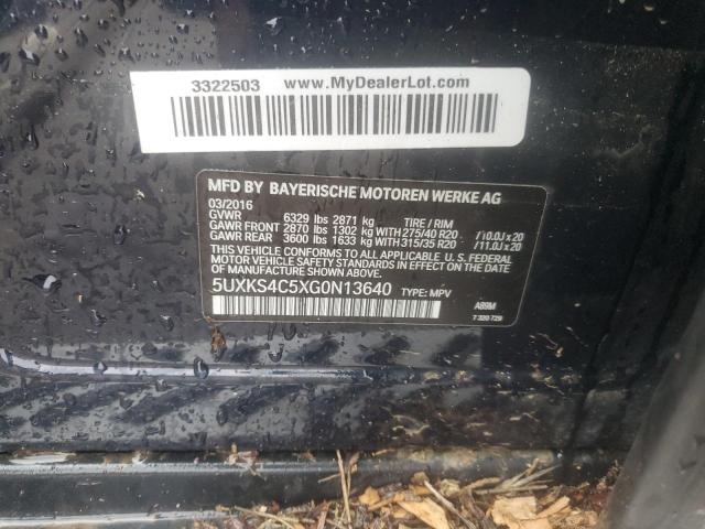 5UXKS4C5XG0N13640 BMW X5